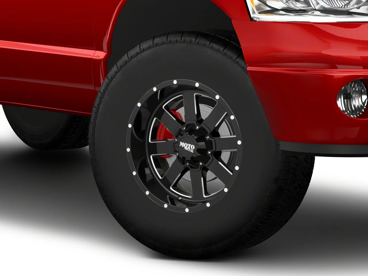 Moto Metal MO962 Gloss Black Milled 8-Lug Wheel; 17x10; -24mm Offset (03-09 RAM 2500)
