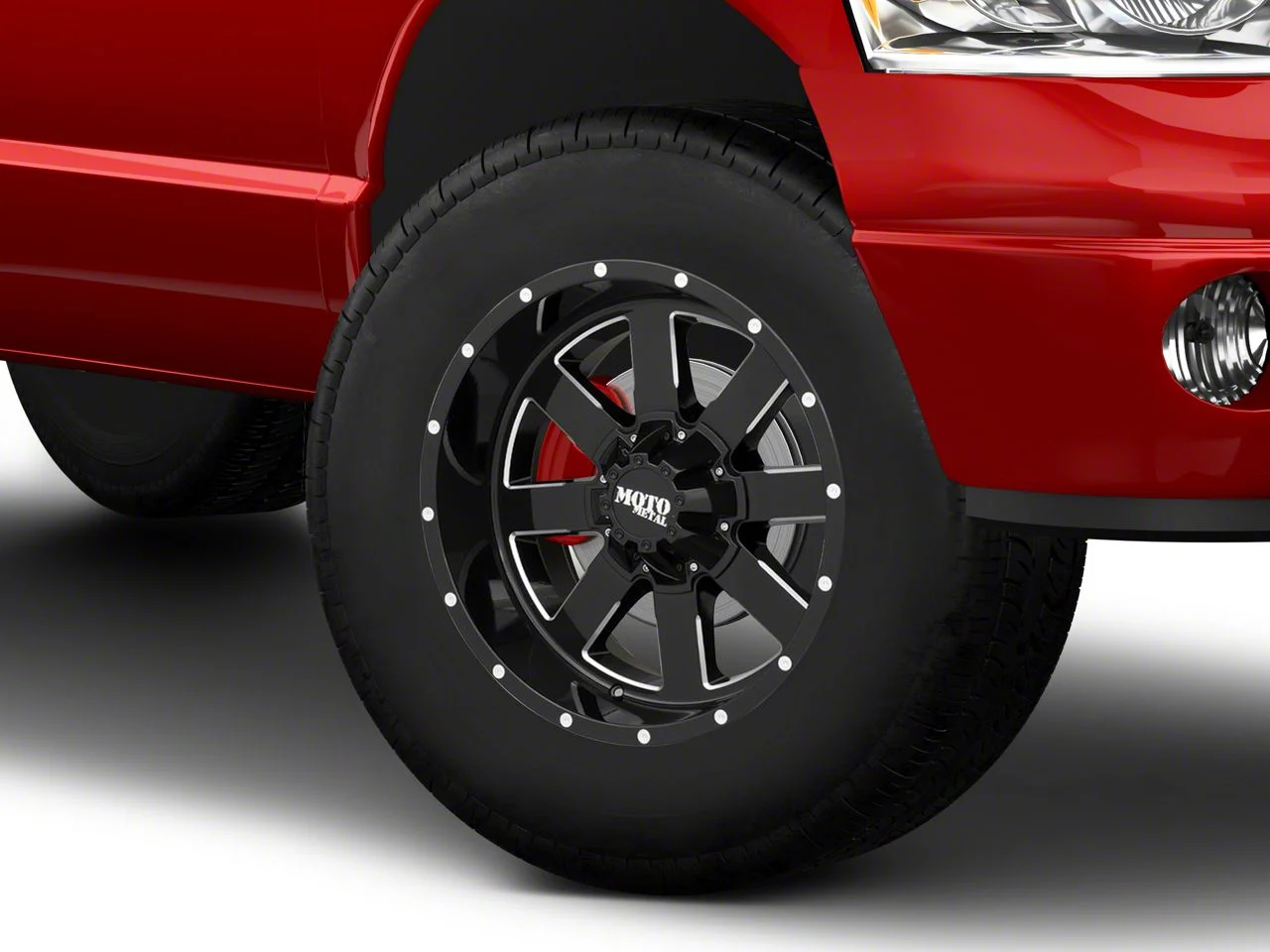 Moto Metal MO962 Gloss Black Milled 8-Lug Wheel; 18x9; 0mm Offset (03-09 RAM 2500)