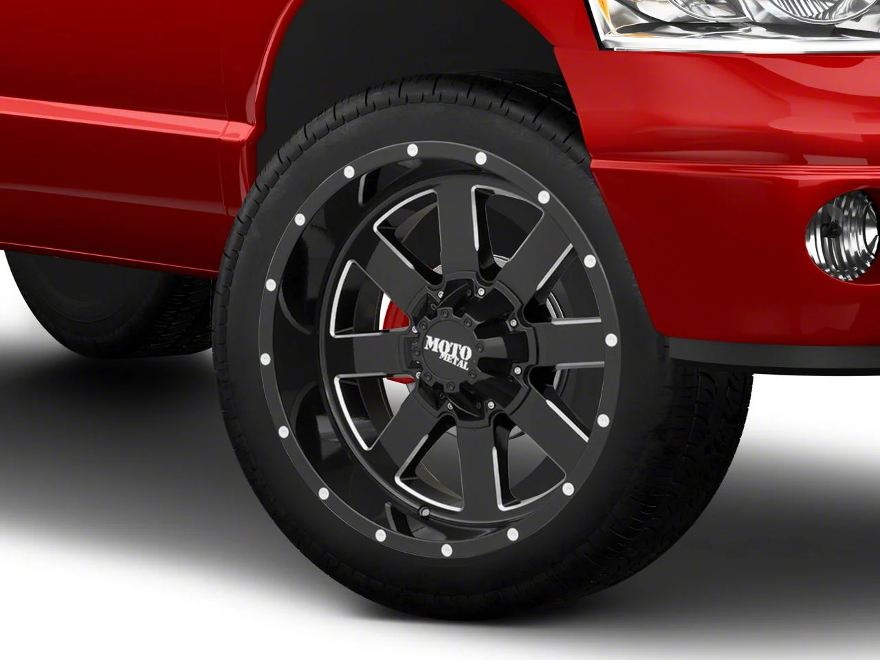 Moto Metal MO962 Gloss Black Milled 8-Lug Wheel; 22x10; -18mm Offset (03-09 RAM 2500)