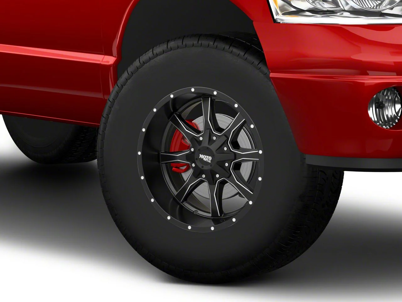 Moto Metal MO970 Semi Gloss Black Milled 8-Lug Wheel; 17x9; -12mm Offset (03-09 RAM 2500)