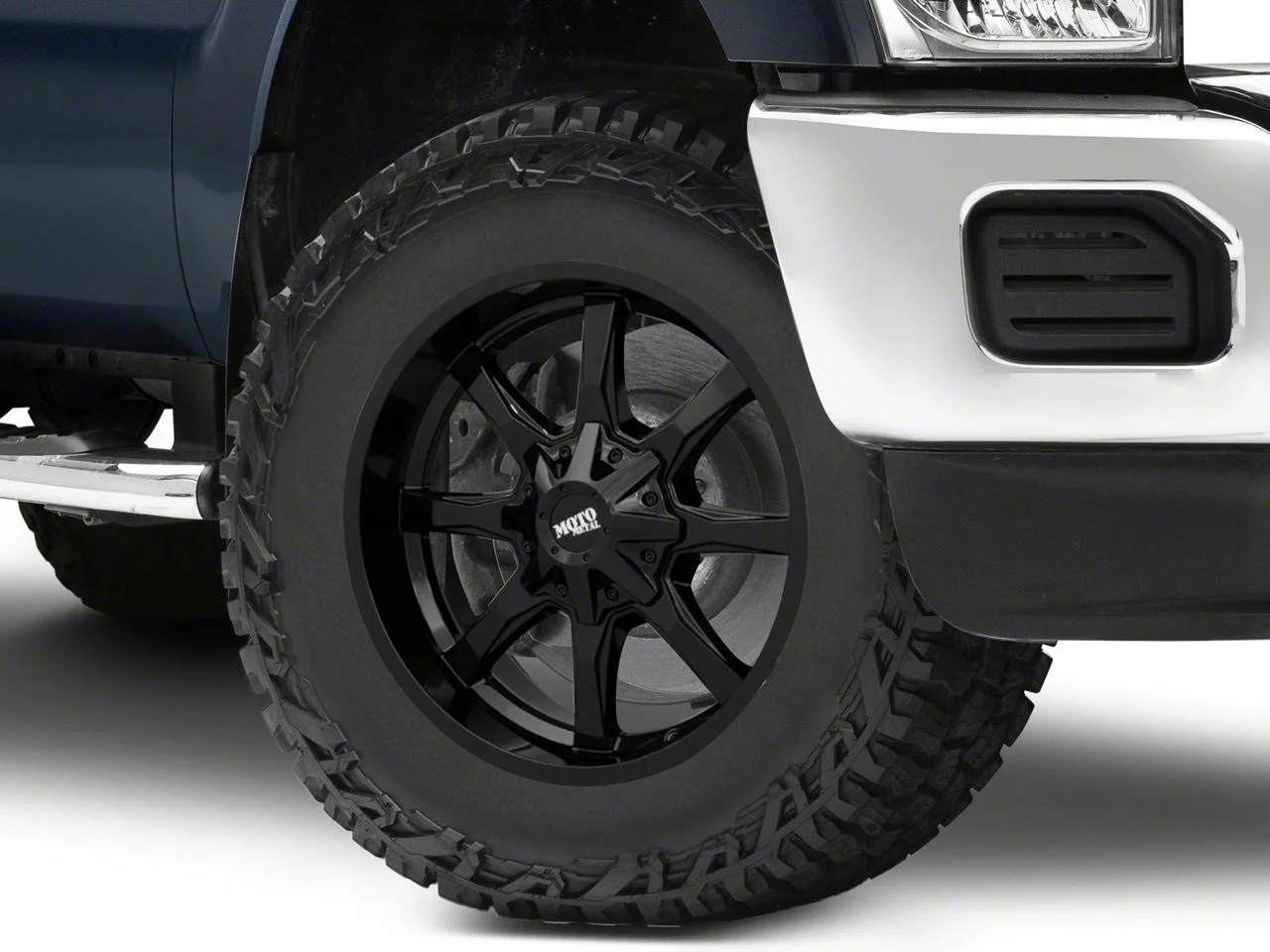 Moto Metal MO970 Full Gloss Black 8-Lug Wheel; 18x9; 18mm Offset (11-16 F-350 Super Duty SRW)