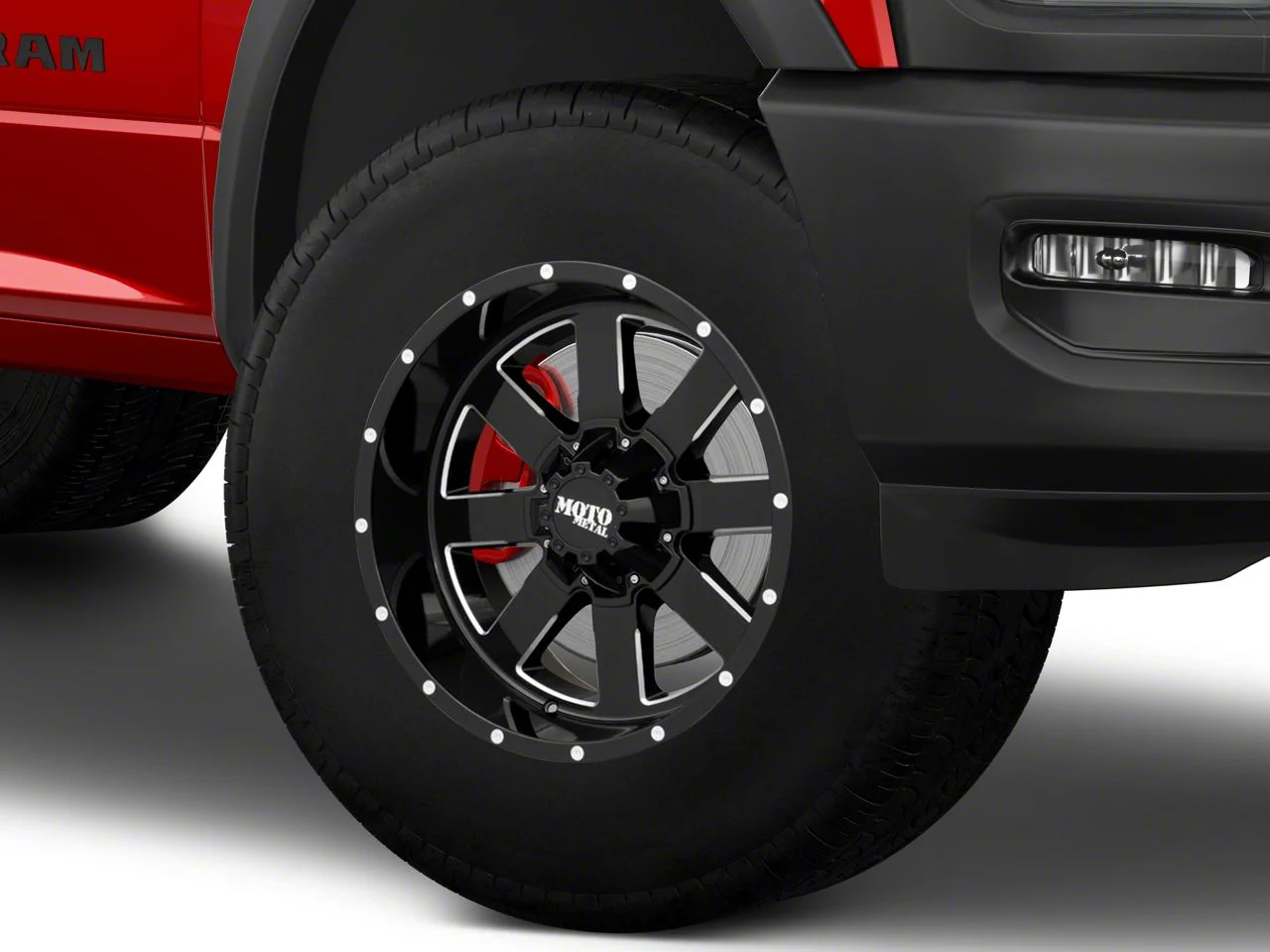 Moto Metal MO962 Gloss Black Milled 8-Lug Wheel; 18x10; -24mm Offset (19-26 RAM 2500)
