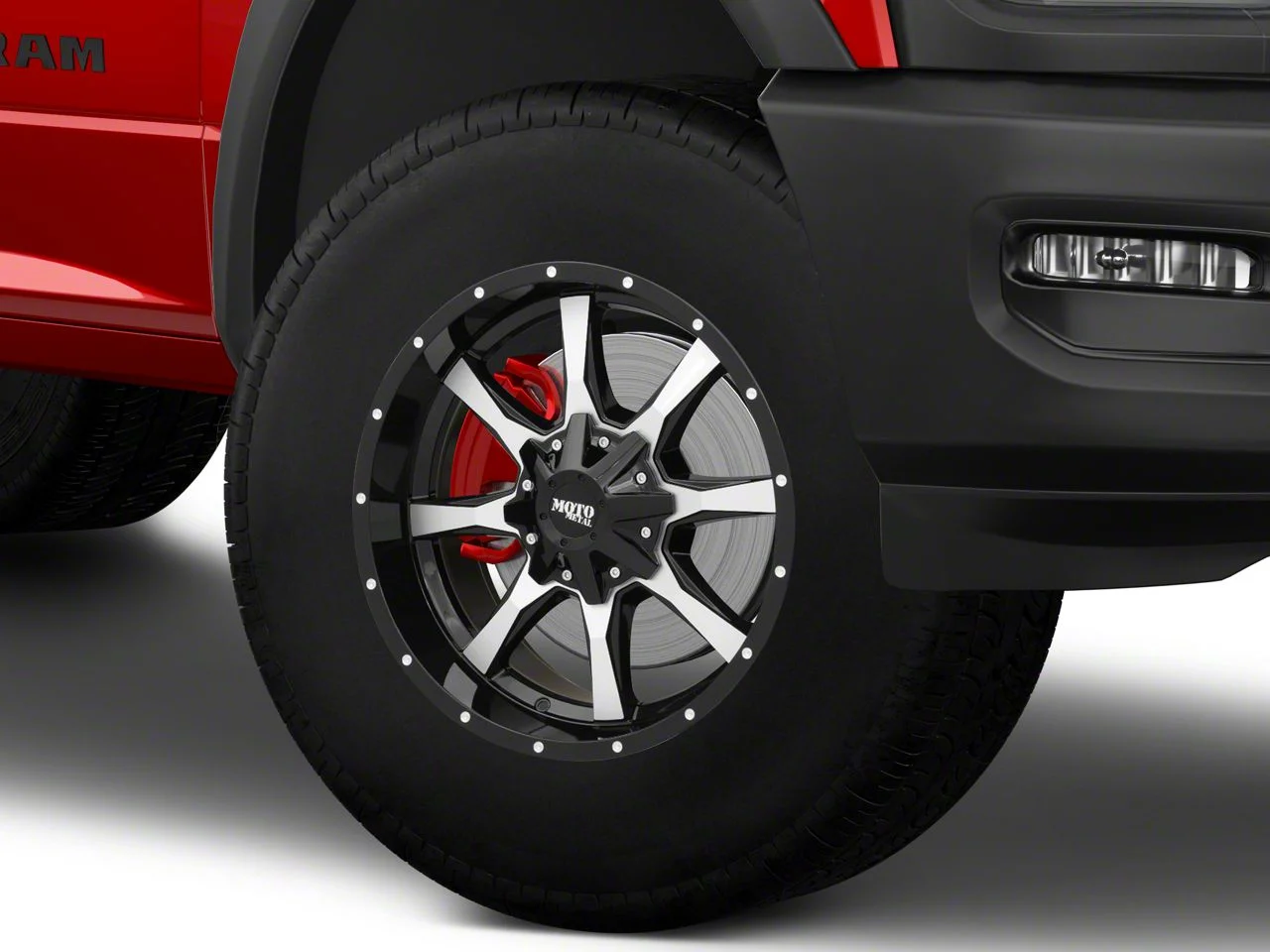 Moto Metal MO970 Gloss Black Machined 8-Lug Wheel; 18x10; -24mm Offset (19-26 RAM 2500)