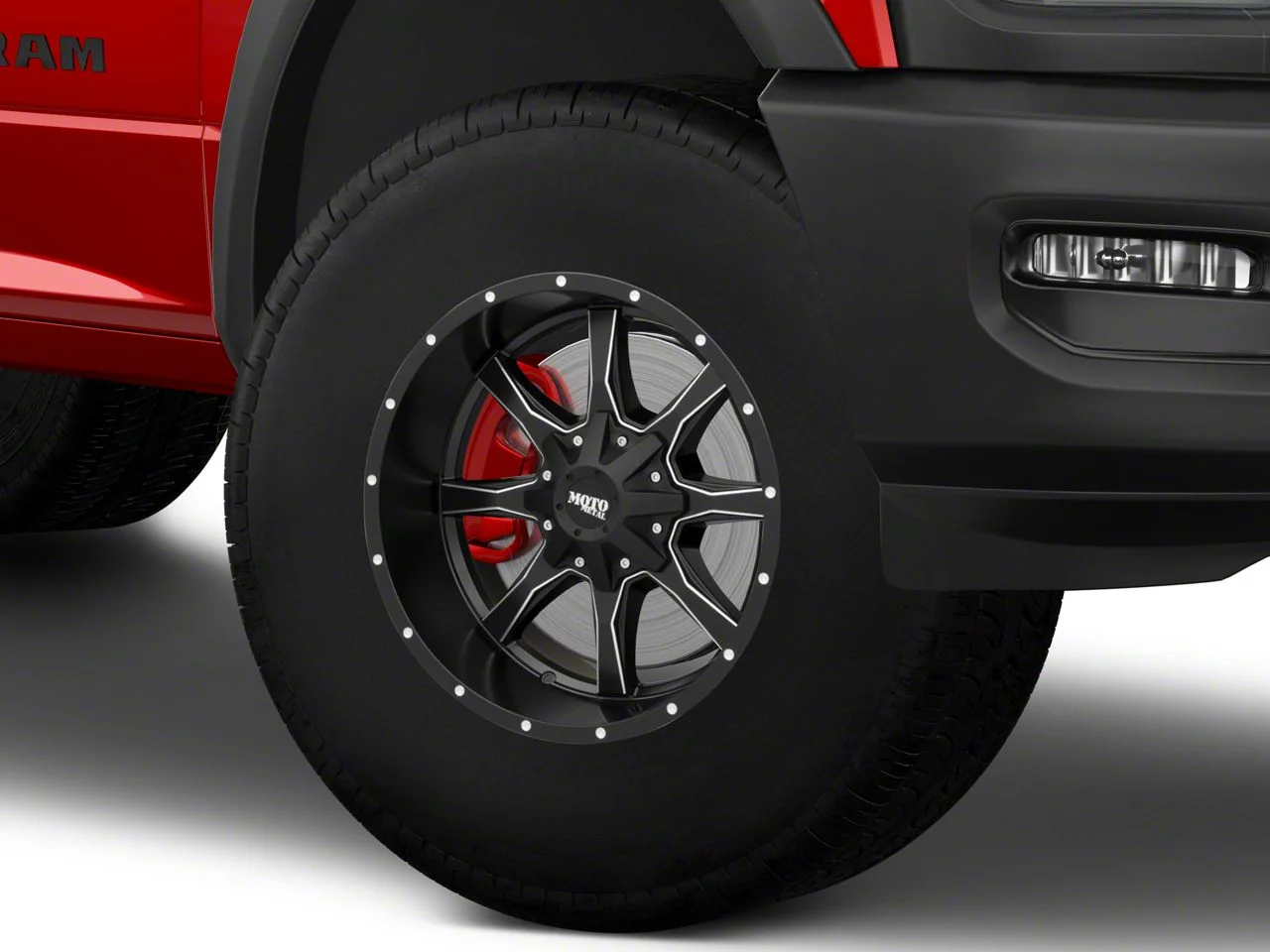 Moto Metal MO970 Semi Gloss Black Milled 8-Lug Wheel; 17x9; -12mm Offset (19-26 RAM 2500)