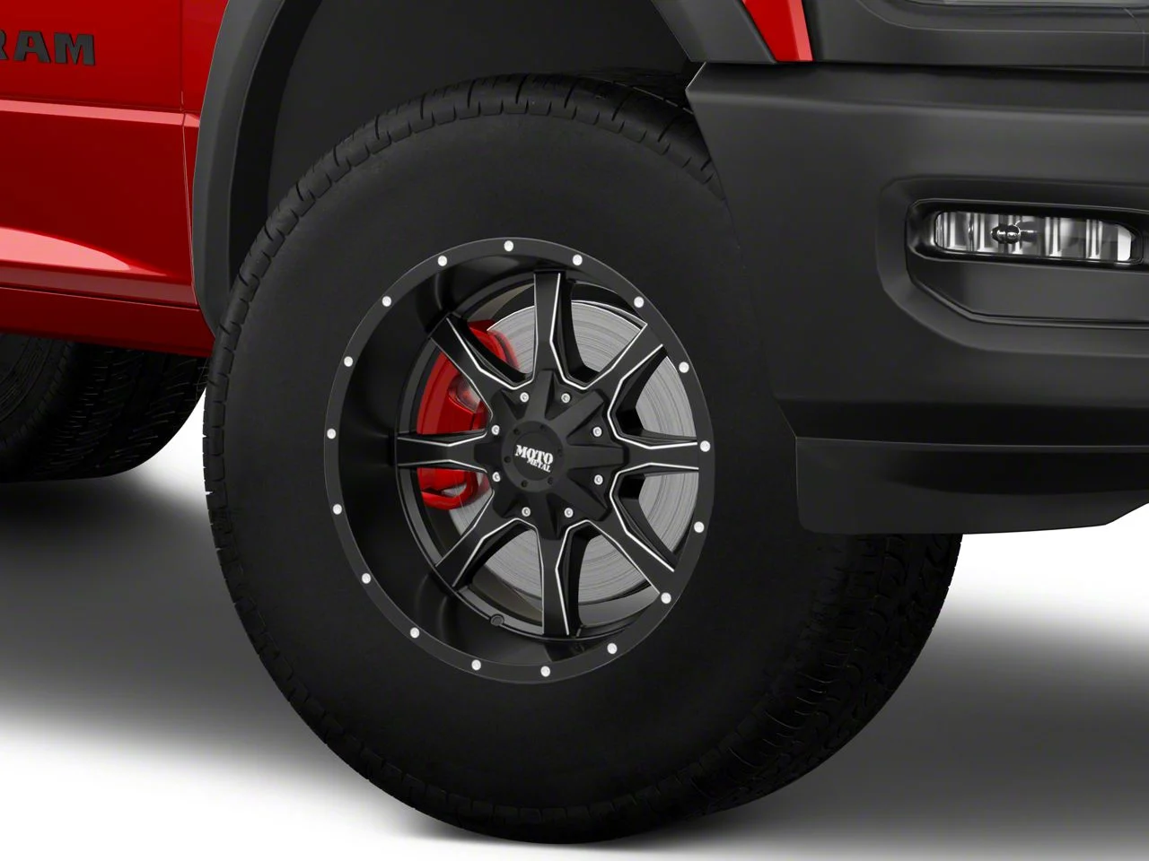 Moto Metal MO970 Semi Gloss Black Milled 8-Lug Wheel; 18x10; -24mm Offset (19-26 RAM 2500)