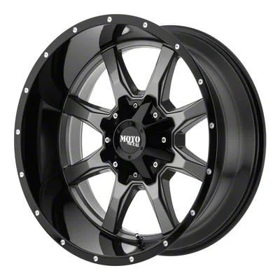 Moto Metal MO970 Gloss Gray Center with Gloss Black Lip 6-Lug Wheel; 20x9; 18mm Offset (19-23 Ranger)