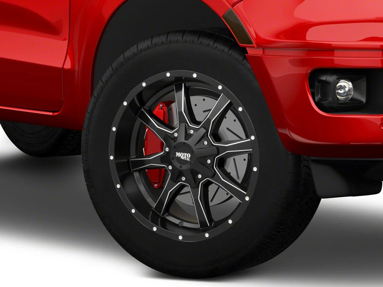 Moto Metal MO970 Semi Gloss Black Milled 6-Lug Wheel; 20x10; 12mm Offset (19-23 Ranger)