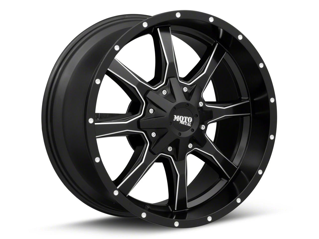 Moto Metal MO970 Semi Gloss Black Milled 6-Lug Wheel; 20x9; 18mm Offset (19-23 Ranger)