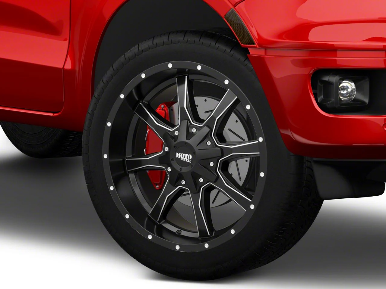 Moto Metal MO970 Semi Gloss Black Milled 6-Lug Wheel; 22x10; -18mm Offset (19-23 Ranger)