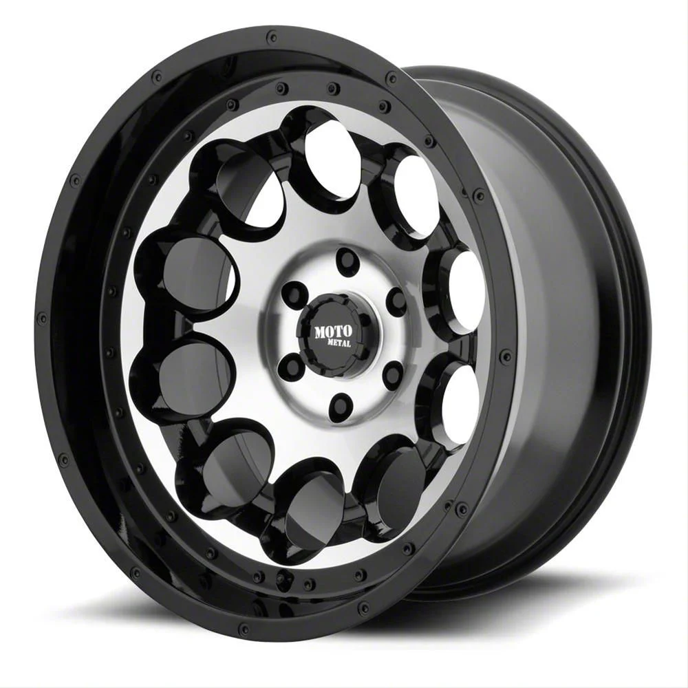 Moto Metal MO990 Rotary Gloss Black Machined 6-Lug Wheel; 20x9; 0mm Offset (19-23 Ranger)