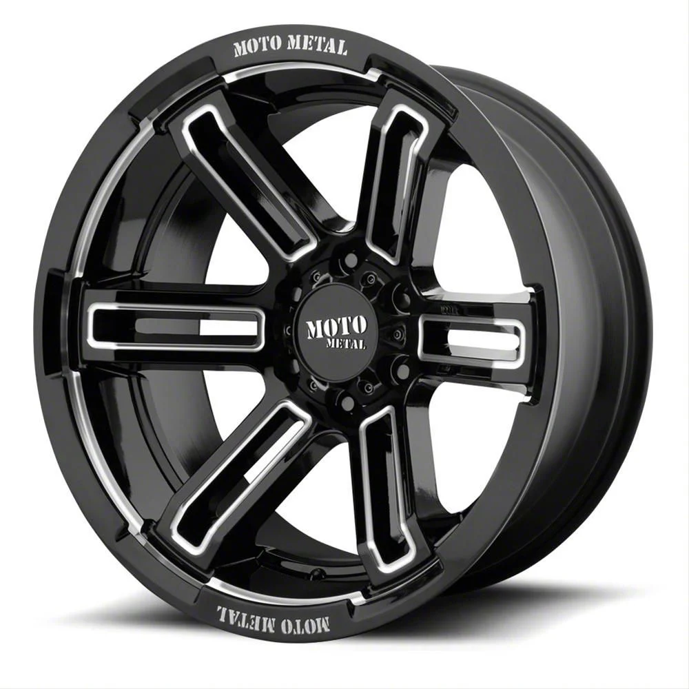 Moto Metal MO991 Rukus Gloss Black Milled 6-Lug Wheel; 20x9; 0mm Offset (19-23 Ranger)