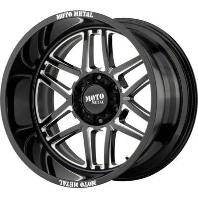 Moto Metal MO992 Folsom Gloss Black Milled 6-Lug Wheel; 20x9; 18mm Offset (19-23 Ranger)