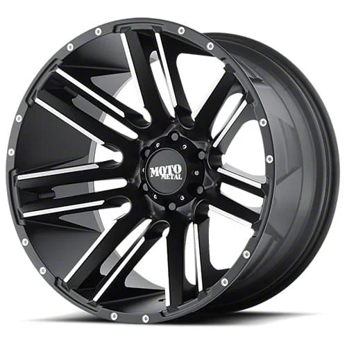Moto Metal Razor Satin Black Machined 6-Lug Wheel; 18x9; 18mm Offset (19-23 Ranger)