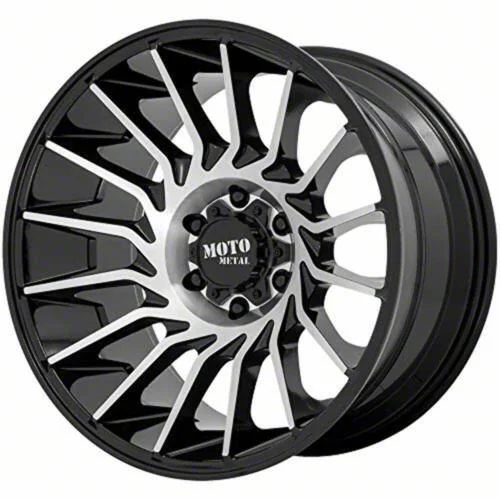 Moto Metal MO807 Gloss Black Machined 6-Lug Wheel; 22x10; -18mm Offset (21-26 Tahoe)
