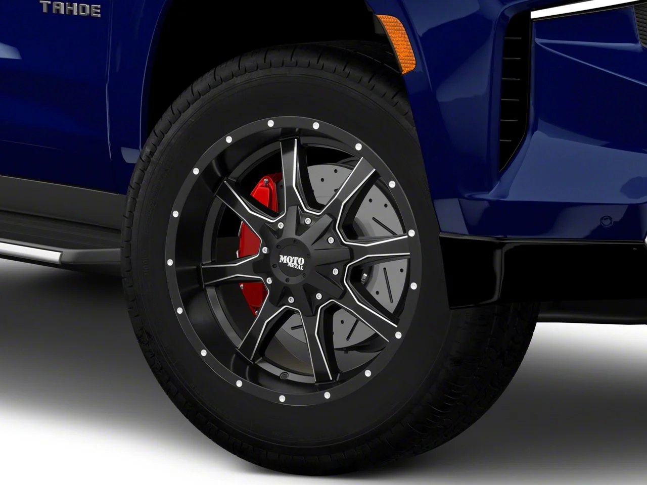 Moto Metal MO970 Semi Gloss Black Milled 6-Lug Wheel; 20x10; -18mm Offset (21-26 Tahoe)