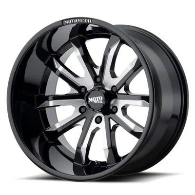 Moto Metal MO983 Dagger Gloss Black Milled 6-Lug Wheel; 20x9; 30mm Offset (21-26 Tahoe)