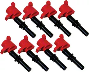 MSD 3-Valve Blaster Coil Packs; Red (04-08 V8 F-150)