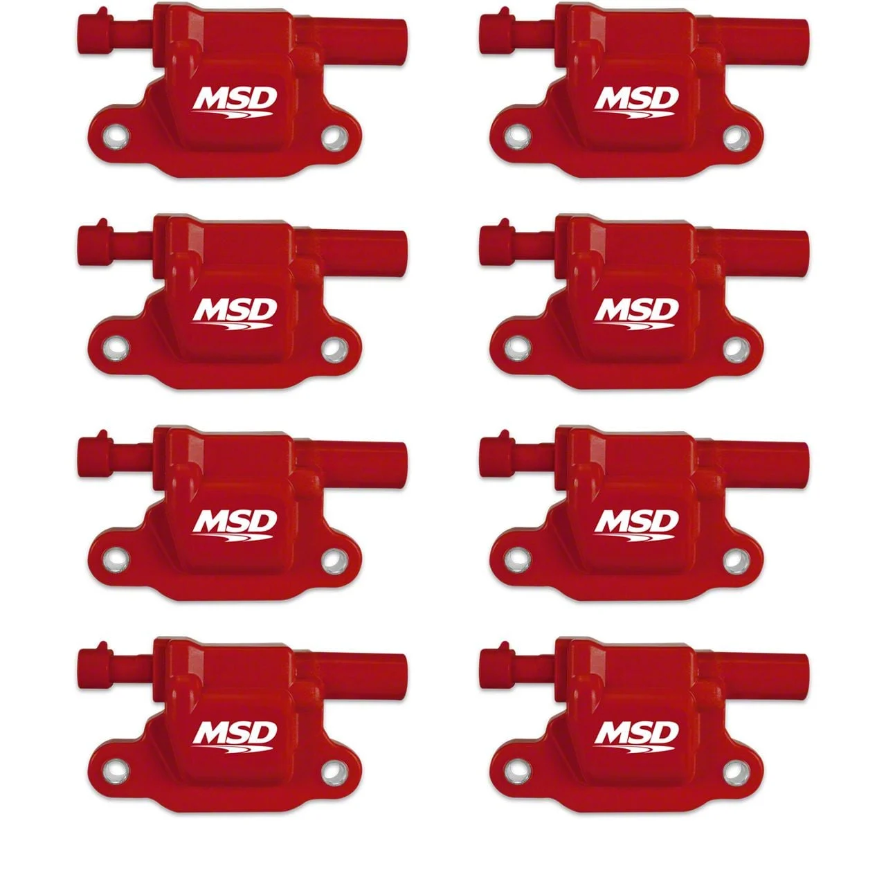 MSD Blaster Coil Packs; Red (07-16 6.0L Silverado 2500 HD)