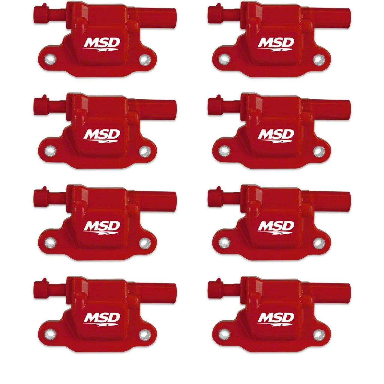 MSD Blaster Coil Packs; Red (07-16 6.0L Silverado 3500 HD)