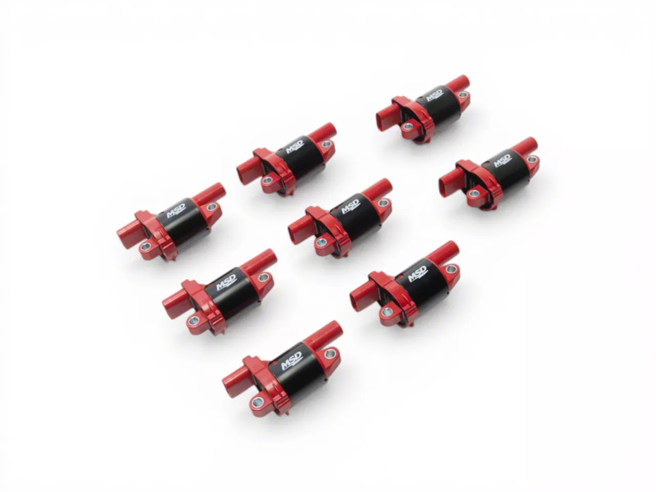 MSD Gen V Blaster Coil Packs; Round; Red (15-18 5.3L Tahoe)