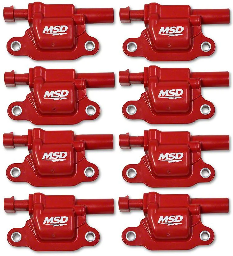 MSD Blaster Coil Packs; Red (15-20 Yukon)