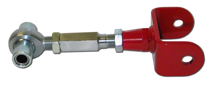 Adjustable Rear Upper Control Arm with Spherical Rod End; Bright Red (11-14 Mustang)