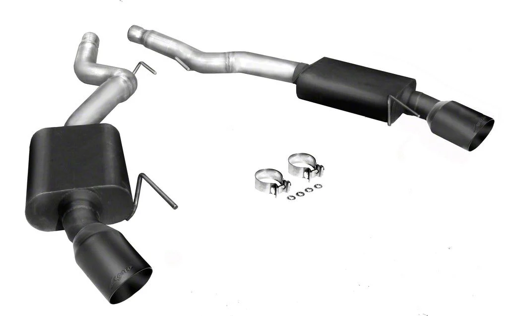 Axle-Back Exhaust with Satin Black Tips (15-17 Mustang GT)