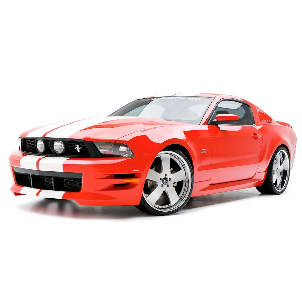 Boy Racer Ground Effects Kit; Unpainted (10-12 Mustang GT)