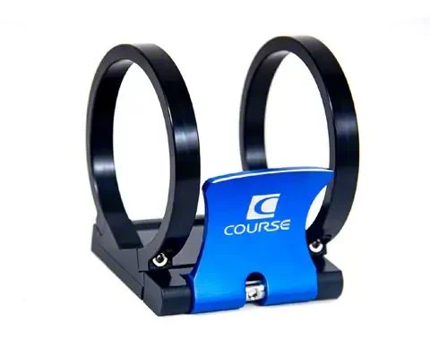 Cam-Lock Fire Extinguisher Quick Release; 3-Inch Diameter; Red Tab; Satin Bracket (Universal; Some Adaptation May Be Required)
