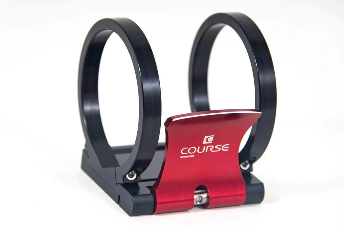 Cam-Lock Fire Extinguisher Quick Release; 3-Inch Diameter; Satin Tab; Black Bracket (Universal; Some Adaptation May Be Required)