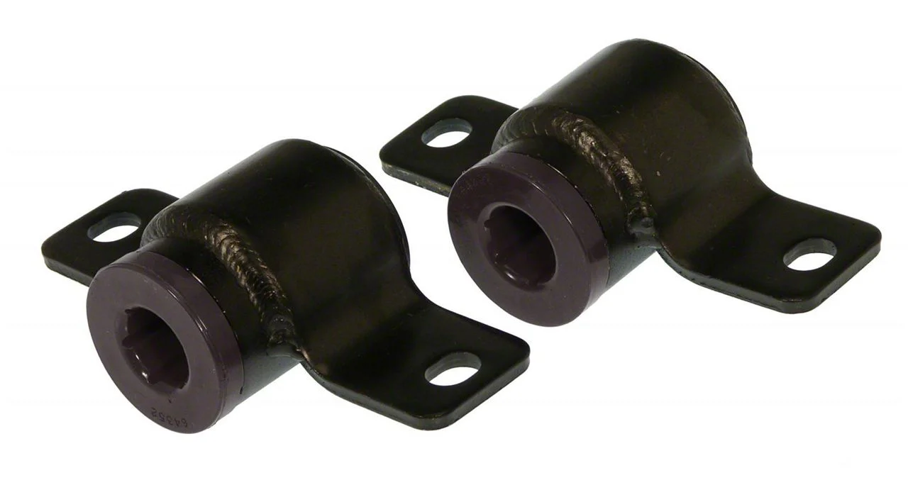 Front Lower Rear Control Arm Bushing Kit with Brackets; Black (05-14 Mustang)