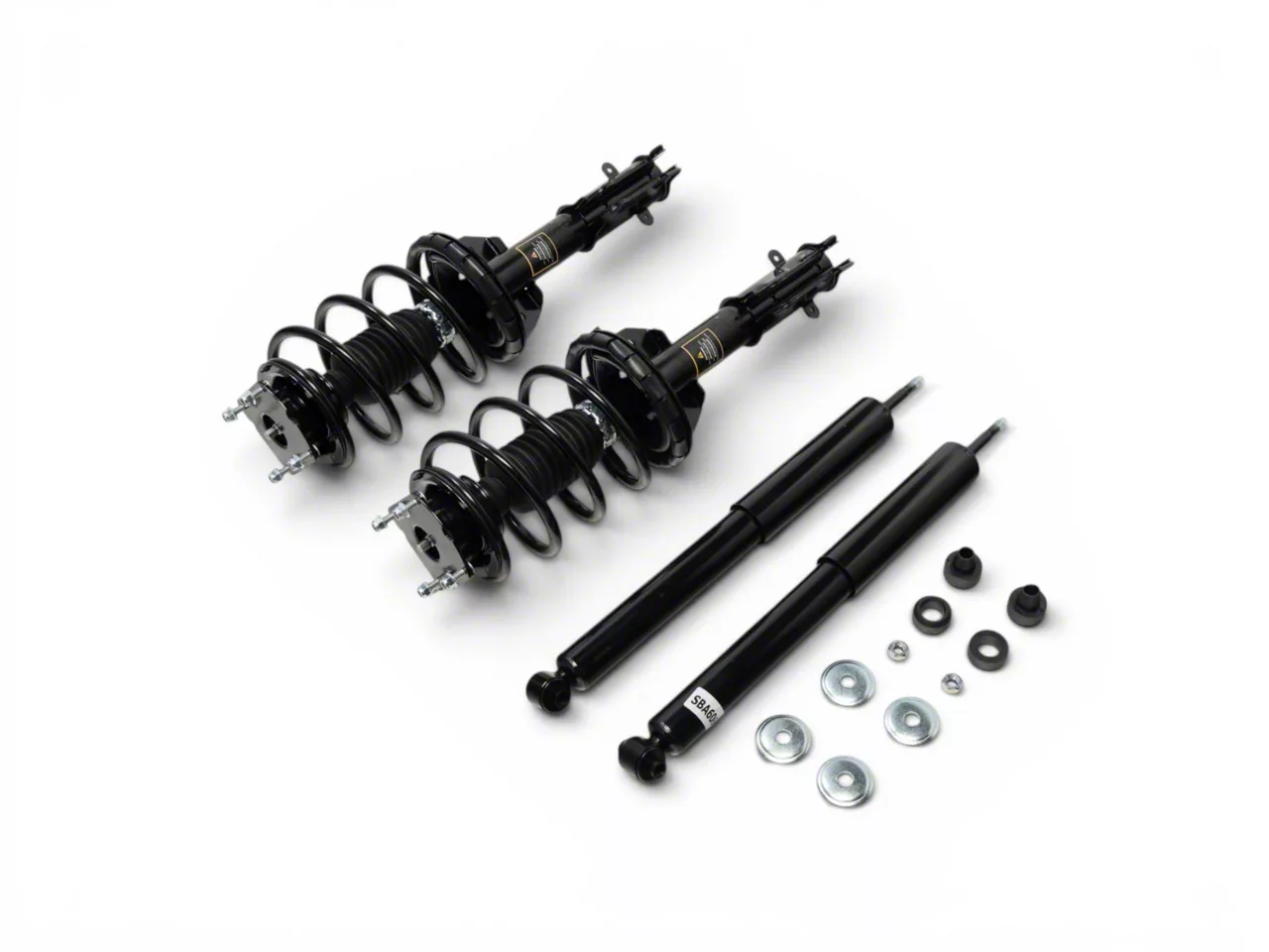 Front Strut and Spring Assemblies with Rear Shocks (11-14 Mustang GT, V6)