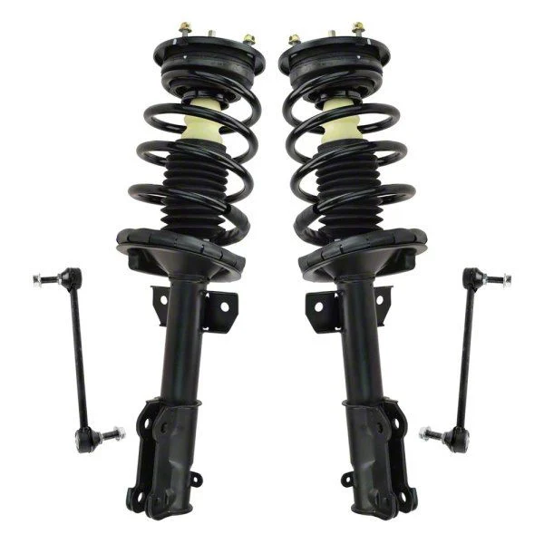 Front Strut and Spring Assemblies with Sway Bar Links (05-10 Mustang)