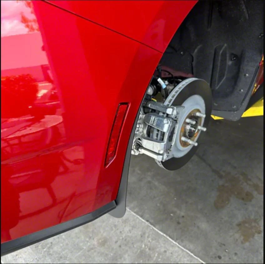 Standard Rock Guards; Rear Only (24-26 Mustang)