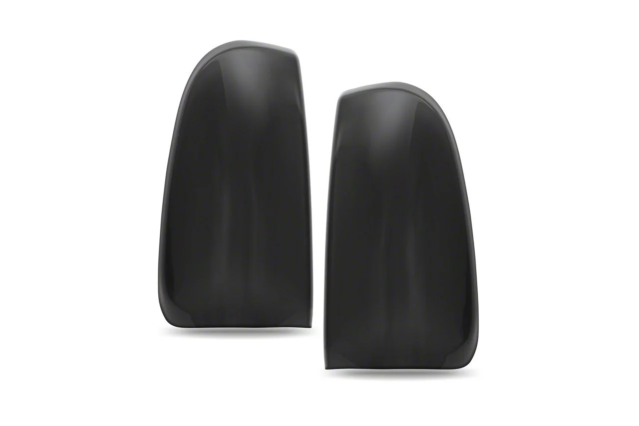 Tail Light Covers; Carbon Fiber Look (13-14 Mustang)