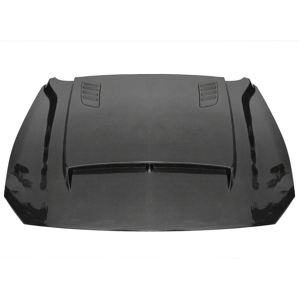 V3R Style Hood; Carbon Fiber (15-17 Mustang GT, EcoBoost, V6)