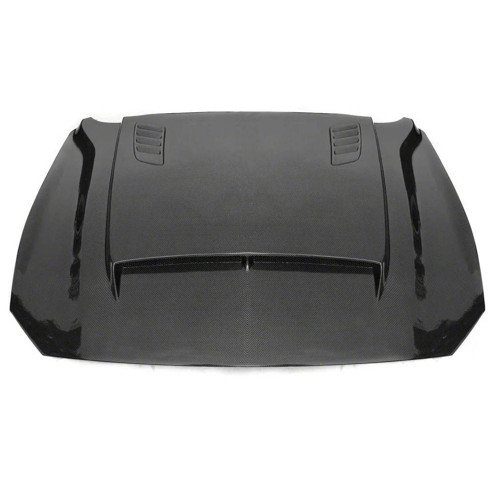 V3R Style Hood; Carbon Fiber (18-23 Mustang GT, EcoBoost)