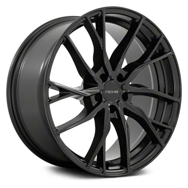 Niche Novara Matte Black Wheel; Rear Only; 20x10.5; 30mm Offset (05-09 Mustang)
