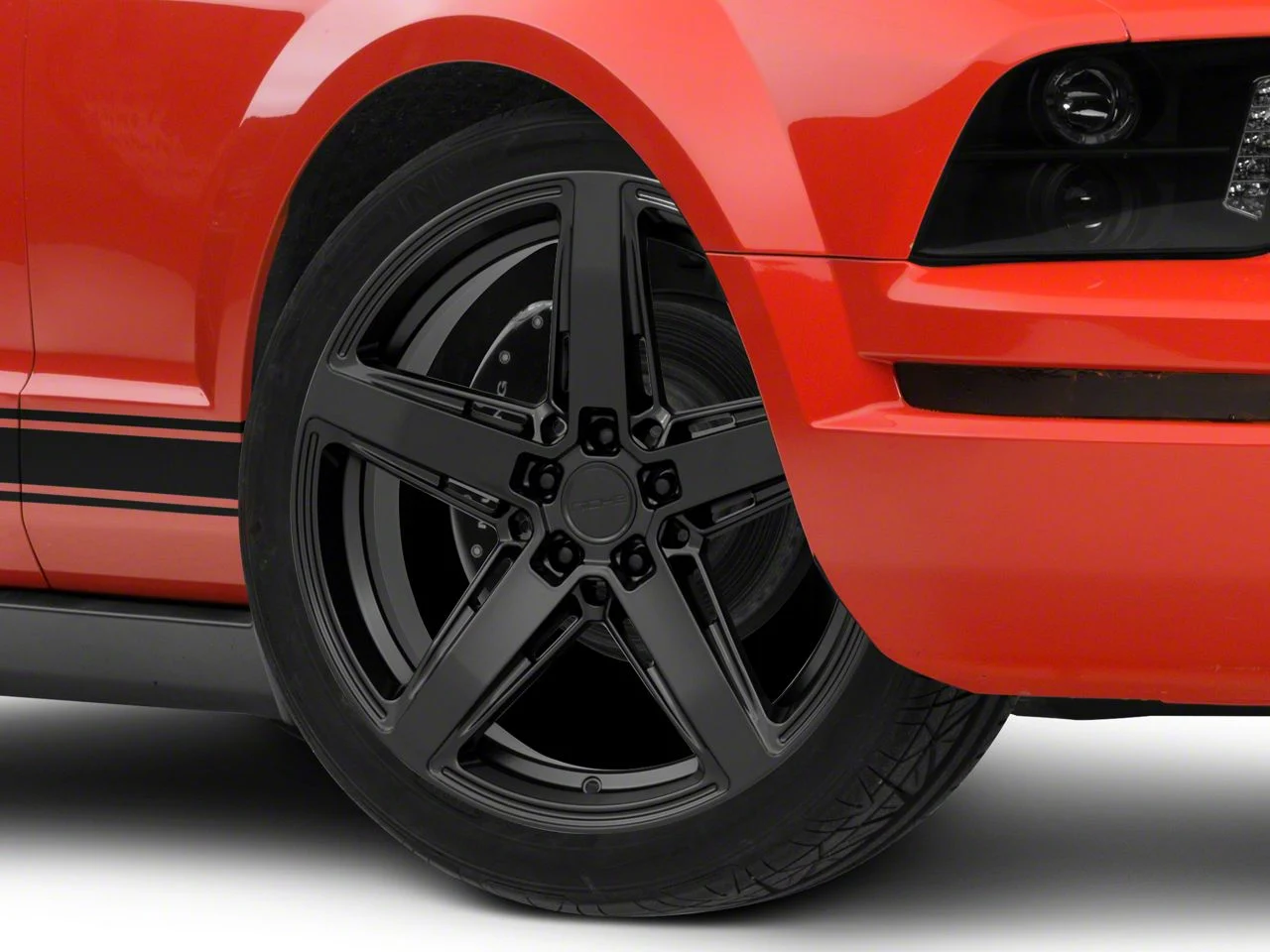 Niche Teramo Matte Black Wheel; 20x9.5; 25mm Offset (05-09 Mustang)