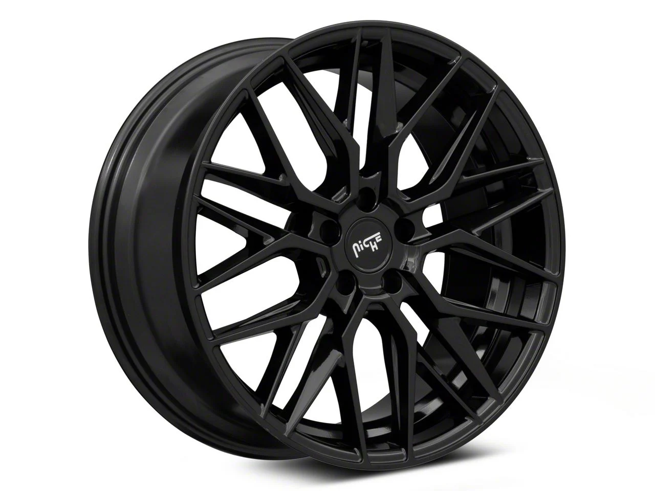 Niche Gamma Gloss Black Wheel; 22x9; 15mm Offset (06-10 RWD Charger)