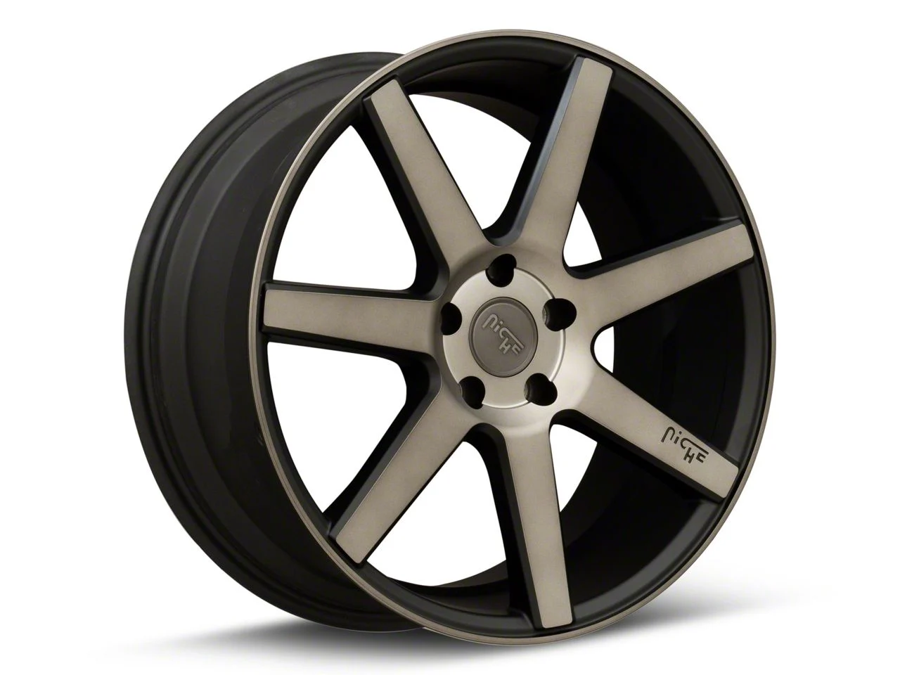 Niche Verona Matte Black Machined Wheel; Rear Only; 20x10.5; 20mm Offset (06-10 RWD Charger)