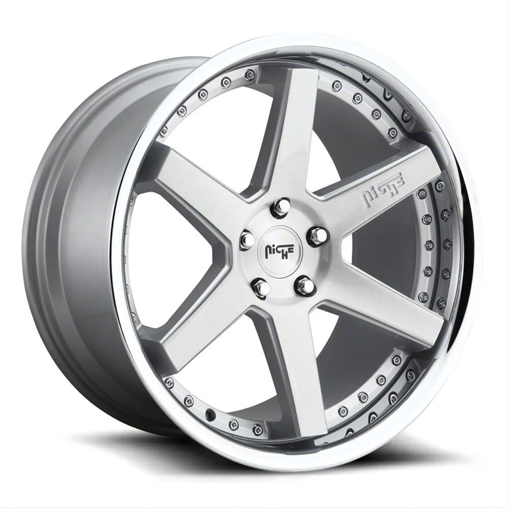 Niche Altair Gloss Silver Wheel; 20x9; 35mm Offset (10-14 Mustang)