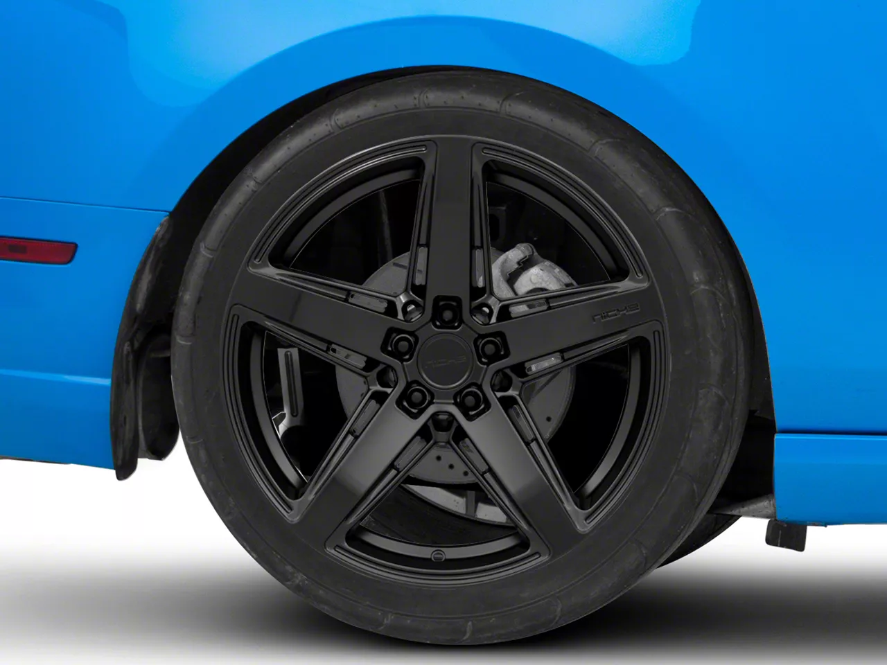 Niche Teramo Matte Black Wheel; Rear Only; 20x11; 45mm Offset (10-14 Mustang)