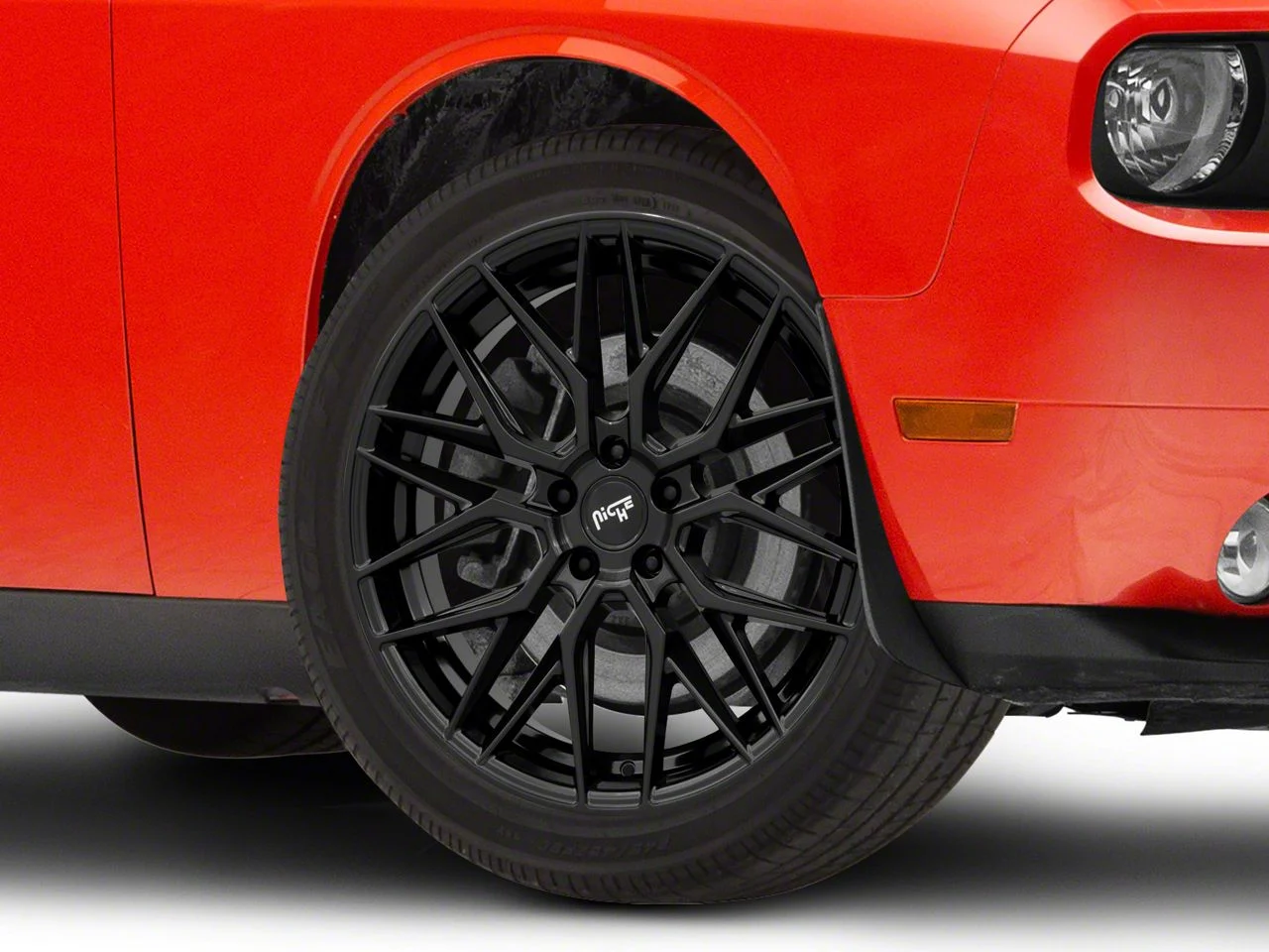 Niche Gamma Gloss Black Wheel; 22x9; 15mm Offset (08-23 RWD Challenger)