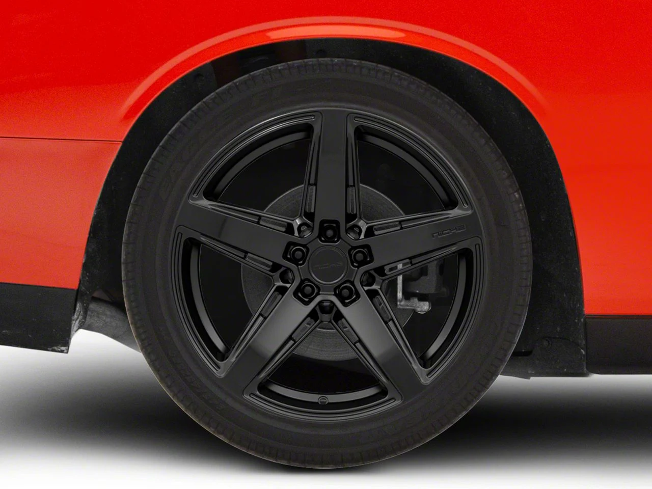 Niche Teramo Matte Black Wheel; Rear Only; 20x11; 20mm Offset (08-23 RWD Challenger, Excluding Widebody)