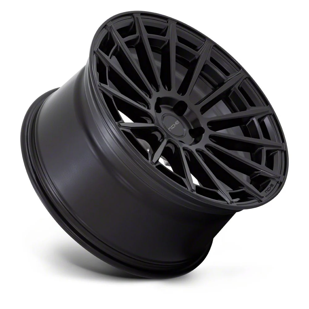 Niche Amalfi Matte Black Wheel; 20x9; 38mm Offset (21-26 Mustang Mach-E)