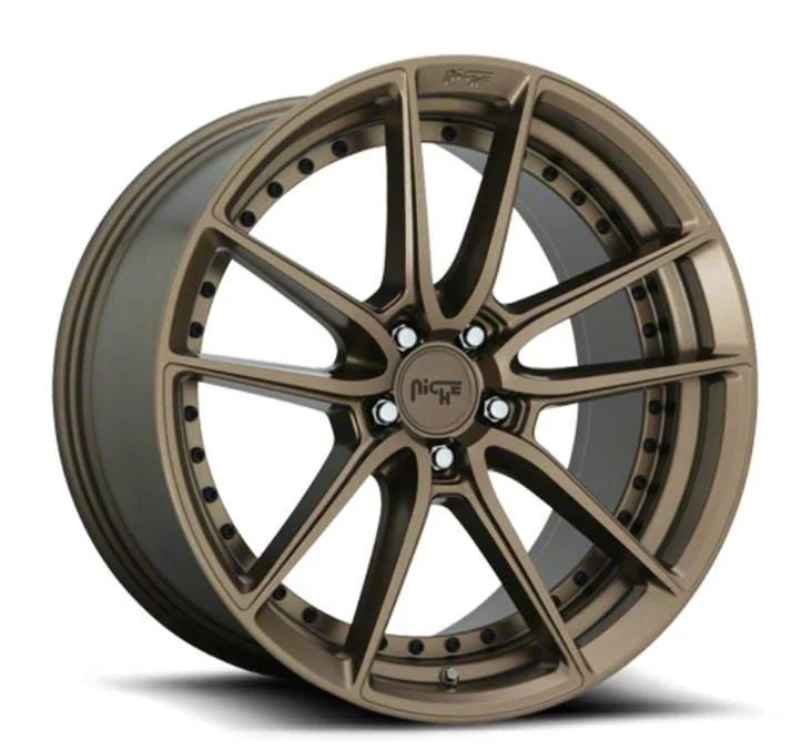 Niche DFS Matte Bronze Wheel; 20x9; 35mm Offset (15-23 Mustang GT, EcoBoost, V6)