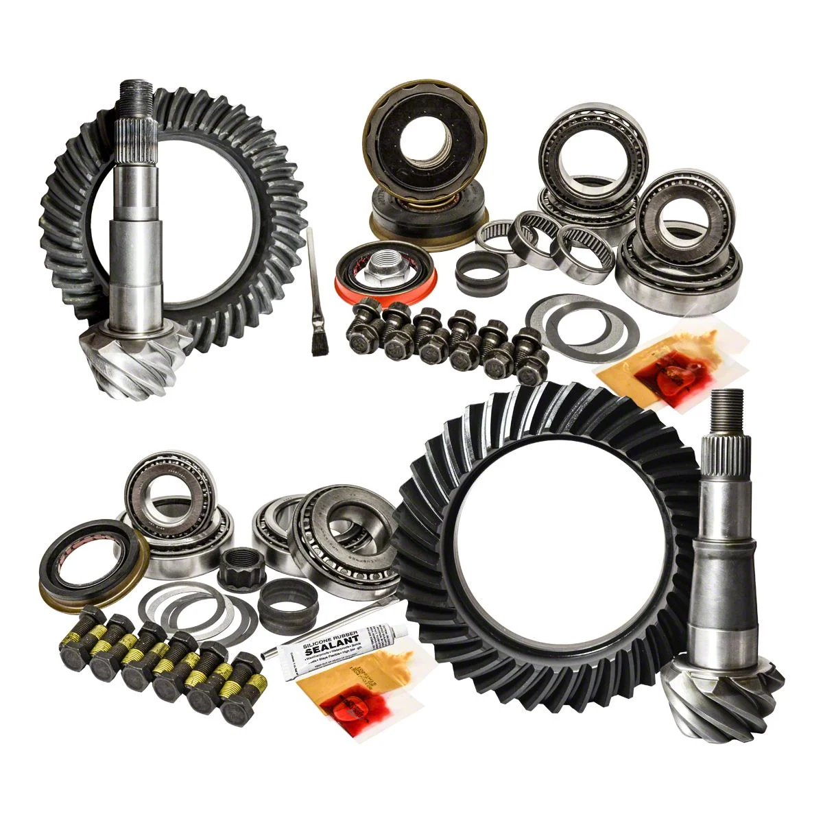 Nitro Gear & Axle AAM 9.25-Inch Front Axle/11.80-Inch Rear Axle Ring and Pinion Gear Kit; 3.73 Gear Ratio (13-26 RAM 3500 w/o AISIN Transmission)