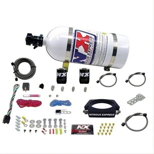 Nitrous Express LS 90mm Nitrous Plate System; 10 lb. Bottle (10-15 Camaro SS)