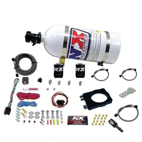 Nitrous Express HEMI Nitrous Plate System; 10 lb. Bottle (08-23 V8 HEMI Challenger, Excluding 6.2L HEMI)